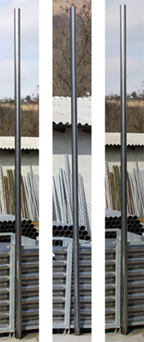 Pali recinzione RINGPAL a sezione rotonda con duplice serie di fori